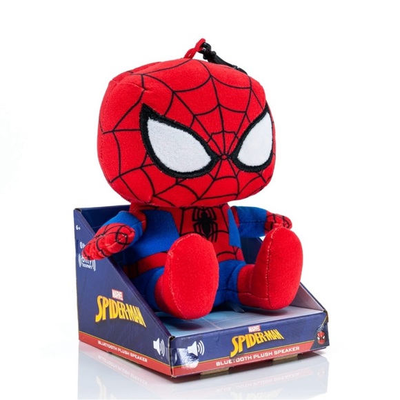 SPIDERMAN BITTY BOOMERS PLUSH BLUETOOTH SPEAKER. New in Box - Picture 1 of 5